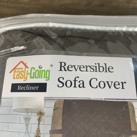 Recliner Chair Slipcover Reversible Sofa Cover Water Resistant Couch Cover - Picture 11 of 12